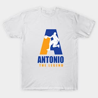 Antonio Custom Player Basketball Your Name The Legend T-Shirt